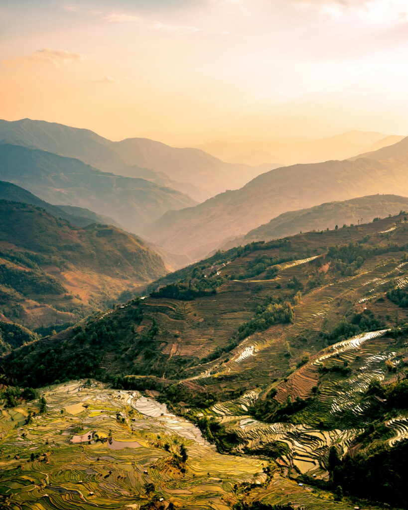 Photo of rolling green hills